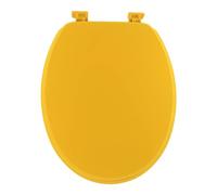 Abattant WC en bois 18 pouces - Attaches Plastiques - Tendance - Moutarde