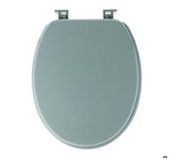 TENDANCE - Abattant WC MDF 18 pouces Vert amande, attaches plastiques
