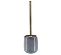 TENDANCE - Brosse WC en Grès - Bleu - Salle de Bain - Poubelles et Brosses WC