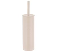 Tendance - Brosse WC en métal avec effet martelé - Ivoire