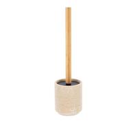 Tendance - Brosse WC en polyresine facon travertin - travertin