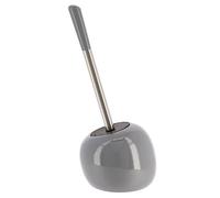 Tendance - Brosse WC Grès Forme Boule - Gris - Salle de Bain - Poubelles et Brosses WC