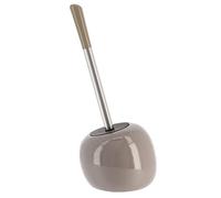 Tendance - Brosse WC Grès Forme Boule - Taupe - Salle de Bain - Poubelles et Brosses WC