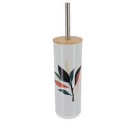TENDANCE - Brosse WC PS Imprimée avec Couvercle Bambou - Bucolique - Salle de Bain -Poubelles et Brosses WC