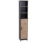 Tendance Colonne salle de bain Bergen – MDF, 1 porte, 3 étagères