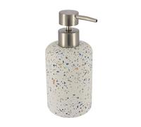 TENDANCE - Distributeur à Savon Ciment 220ml - Terrazzo - Salle de Bain - Accessoire Salle de Bain à Poser