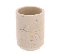 Tendance - Gobelet en Polyrésine Façon Travertin 300ml - Travertin - Salle de Bain - Accessoire Salle de Bain à Poser