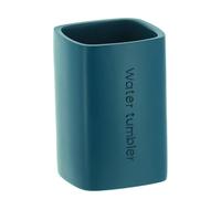 Tendance - Gobelet Julia en Polyrésine Grave Water Tumbler 250 Ml - Bleu Canard - Salle de Bain - Accessoire Salle de Bain à Poser