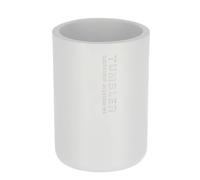 TENDANCE - Gobelet Polyrésine 370ml - Blanc - Salle de Bain - Accessoire Salle de Bain à Poser