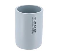 TENDANCE - Gobelet Polyrésine 370ml - Bleu Clair - Salle de Bain - Accessoire Salle de Bain à Poser