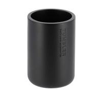TENDANCE - Gobelet Polyrésine 370ml - Noir - Salle de Bain - Accessoire Salle de Bain à Poser