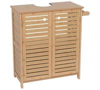 Tendance - Meuble sous Lavabo Bambou/MDF Façon Bambou - Trinidad - Salle de Bain - Meubles Salle de Bain
