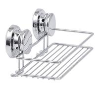 TENDANCE - Panier Rectangulaire Métal sur Ventouses - Chrome - Salle de Bain - Accessoire Utilitaire