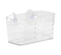 Tendance - Panier Rectangulaire mm PS sur Ventouses - Transparent - Salle de Bain - Accessoire Utilitaire