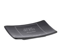 Tendance - Porte Savon Dolomite Imprimé- Néo Rétro Noir - Salle de Bain - Accessoire Salle de Bain à Poser