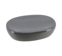 Tendance - Porte Savon Dolomite Oval - Gris - Salle de Bain - Accessoire Salle de Bain à Poser