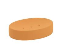 Tendance - Porte Savon en Grès Effet Rubber - Moutarde - Salle de Bain - Accessoire Salle de Bain à Poser