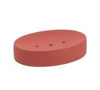 Tendance - Porte Savon en Grès Effet Rubber - Terracotta - Salle de Bain - Accessoire Salle de Bain à Poser