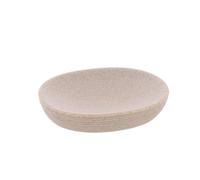 TENDANCE - Porte Savon strie polyresine - Beige