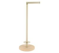 TENDANCE - Reserve et derouleur Papier WC polyresine Metal Dore - travertin