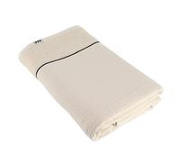 Tendance - Serviette de Bain 90x150 cm 100% Coton Nid d'Abeille - Beige - Salle de Bain - Linge de Bain