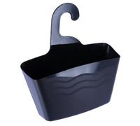 Tendance - Serviteur de Douche PP avec Cintre - Noir - Salle de Bain - Accessoire Utilitaire