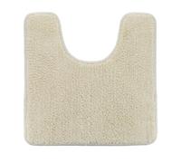 Tendance - Tapis Contour WC Microfibre 45x50 cm Dessous Latex - Naturel - Salle de Bain - Tapis