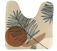 TENDANCE - Tapis Contour WC Microfibre Imprimé 45x50cm - Reconnect - Salle de Bain - Tapis