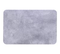 Tendance - Tapis Diatomite 39x60 cm - Gris Façon Béton - Salle de Bain - Tapis
