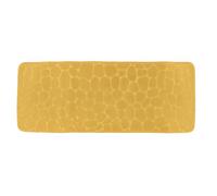 Tendance - Tapis Mémoire de Forme Microfibre Galet 45x120 cm - Moutarde - Salle de Bain - Tapis