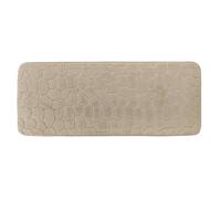 Tendance - Tapis Mémoire de Forme Microfibre Galet 45x120 cm - Taupe - Salle de Bain - Tapis