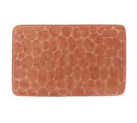Tendance - Tapis Mémoire de Forme Microfibre Galet 50x80cm - Cuivre - Salle de Bain - Tapis