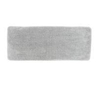 Tendance - Tapis Microfibre Double Vasque 50x120 cm Dessous Latex - Gris Clair - Salle de Bain - Tapis