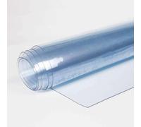 TENDEEVOLUTION Bâche de Protection Extérieur en PVC, Vente au Demi-mètre, différentes hauteurs et épaisseurs, Bâche Transparente Extérieur pour Jardin, Bateau, véranda (140 cm X 0,65 mm)