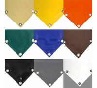 TENDEEVOLUTION Bâche de Protection Extérieur Imperméable en PVC 650g/m² avec Œillets pour Bâches Tous Les 50cm, Anti-Pluie, Anti-Moisissure, Résistante, pour Jardin et Pergola (4 M X 5 M, Bleu)