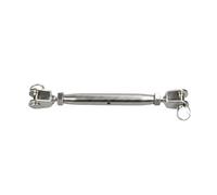 Tendeur Cable Inox Tendeur à boîtier fermé, mâchoire de vis montage robuste en acier inoxydable et tendeur fil longue durée(304-M6)