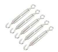 Tendeur de câble Crochets de gréement chaîne en acier inoxydable 304 et tendeur à œil, câble métallique M4 M5 M6 M8 M10, dispositif Tension, ligne Oc Oo Cc Type 5 pièces(OC Type-5PCS,M5)