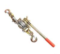 Tendeur de câble métallique, extracteur à cliquet de 1 à 2 tonnes avec construction en acier au carbone, outil de serrage manuel pour la construction de lignes électriques (double ligne 2T)