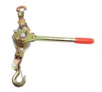 Tendeur de câble professionnel à cliquet manuel avec double crochets pour la construction de lignes électriques et les travaux utilitaires Design en acier au carbone 2T (double ligne 1T)
