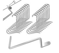 Tendeur de fil de barbelé | Pince de réparation robuste pour la torsion - 20 tendeurs de clôture pour barbelé | pour jardin, chemin, cour, ferme, patio et pelouse, à utiliser