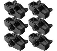 Tendeur de Fil de Clôture Noir 6 Pièces, Acier pour Jardin | ABS et Plastique, Usage Extérieur Résistant aux Intempéries, pour Vigne et Réparations de Grillage