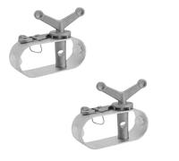 Tendeur Fil a Linge Exterieur, Tendeur Grillage, 4 Pièces Tendeur Fil a Linge, Tendeur Cable en Alliage D'aluminium, Tendeur de Fil Acier pour Bâches de Piscine, Parasols, Tentes de Camping (2PC)