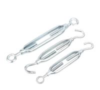 Tendeur Fil A Linge M6-M30 zingué crochet et oeil tendeur corde câble Tension ensembles réglable jardin câbles(OO Type,M27x450(1pcs))