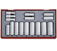 Teng Tools TT3816 Jeu de 16 clés à douilles carrées de 3/8 pouces