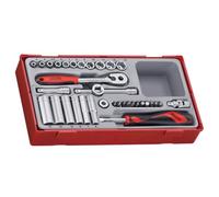 Teng - TT1435 35 Socket Piece Set 4-13mm - Disque 1/4in - TENTT1435
