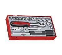 Teng TT3819 Lot de douilles 9,5 mm 19 pièces