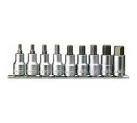 Tengtools M1212 Set de 9 courts embouts sur douilles - 1/2