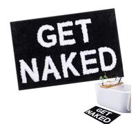 TENGWA Tapis de Bain 40 * 60cm Tapis Salle de Bain Noir Tapis Bain Antidérapant et Non Pelucheux Ideal pour Douches Les Hôtels et Salles Bains