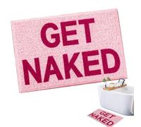 TENGWA Tapis de Bain 40 * 60cm Tapis Salle de Bain Rose Tapis Bain Antidérapant et Non Pelucheux Ideal pour Douches Les Hôtels et Salles Bains