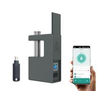 TenixLox Cadenas blindées haute sécurité pour conteneurs,déverrouillage par empreinte digitale, application et ispositif antivol robuste pour garage, carport et sous-sols